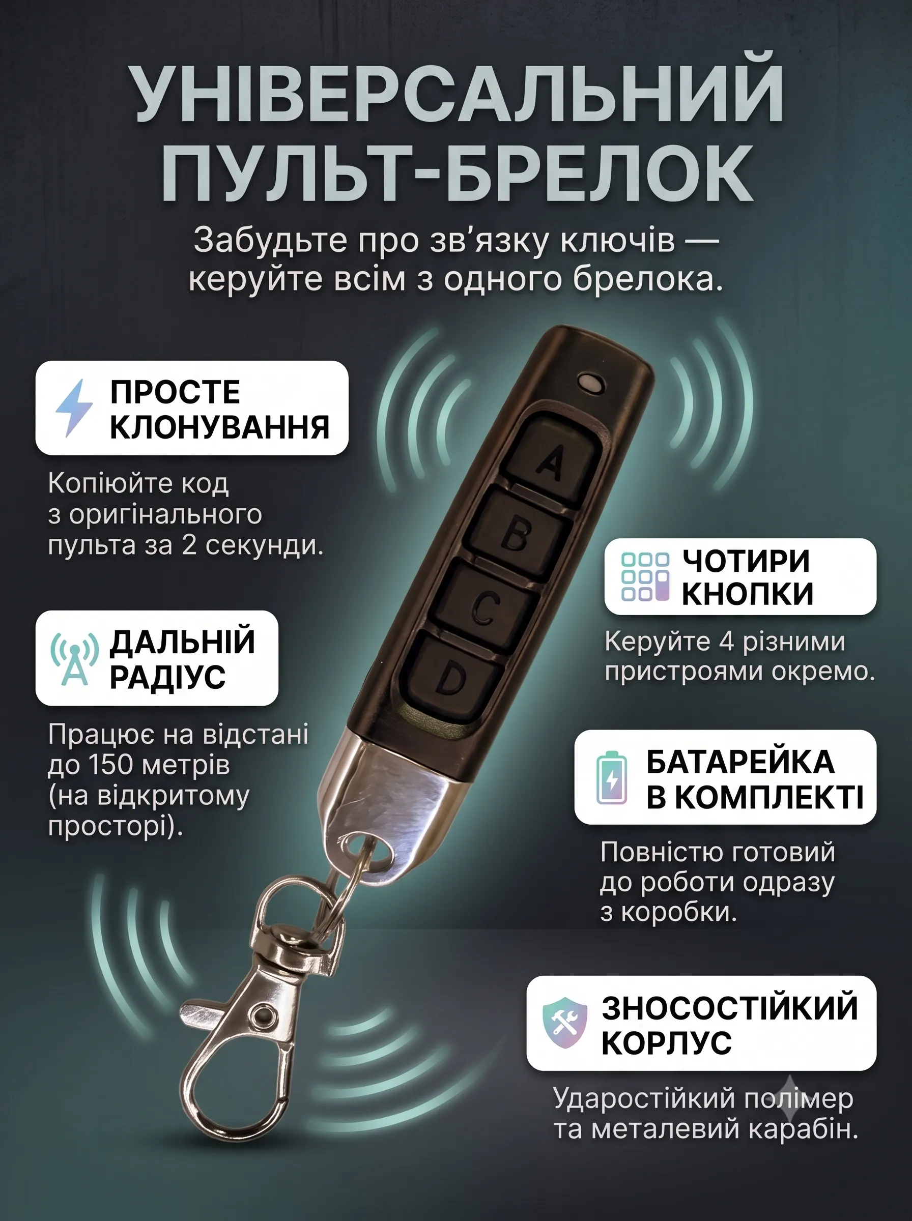 Універсальний пульт 433 МГц