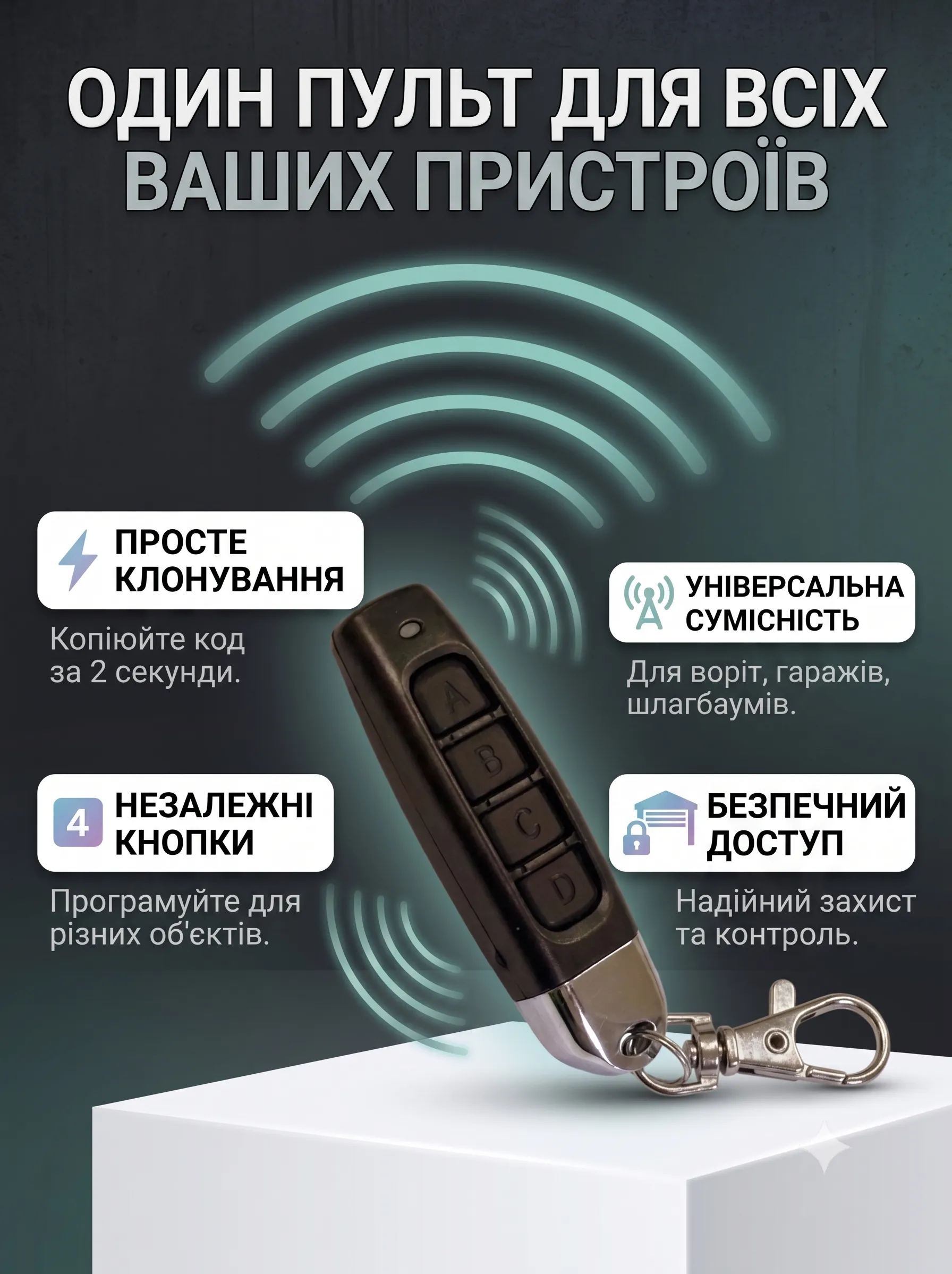 Використання універсального пульта для воріт