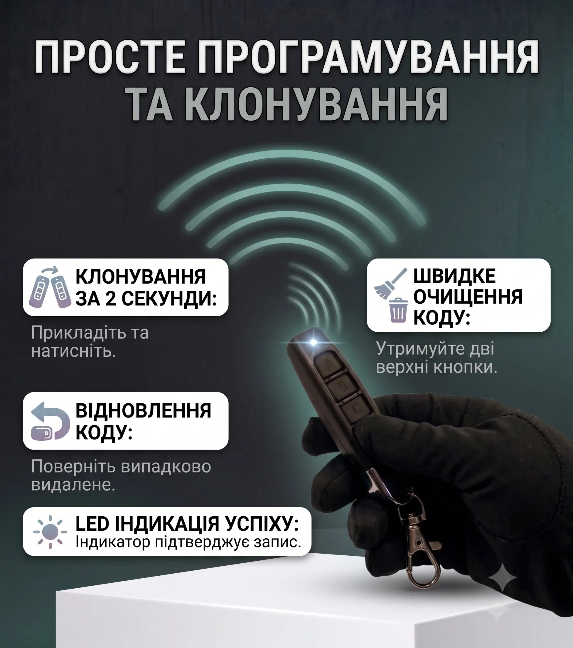 Інструкція з дублювання сигналів пульта
